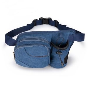 Noblag Outdoor Hydration Canvas Waist Pack Blue
